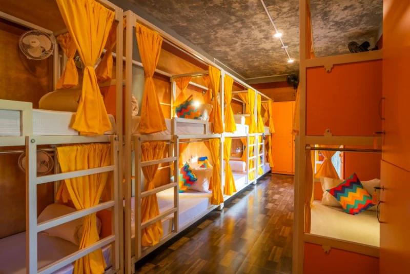 Bed in 12 Bed Mixed AC Dormitory Room with Ensuite Bathroom 1