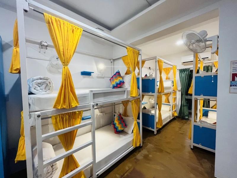 Bed in 12 Bed Mixed AC Dormitory Room with Ensuite Bathroom 1