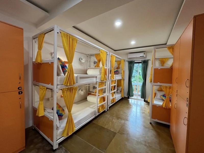 Bed in 8 Bed Female AC Dormitory Room with Ensuite Bathroom 1