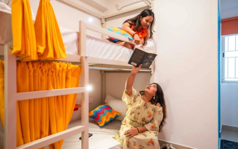 Bed in 4 Bed Female AC Dormitory Room with Ensuite Bathroom 1