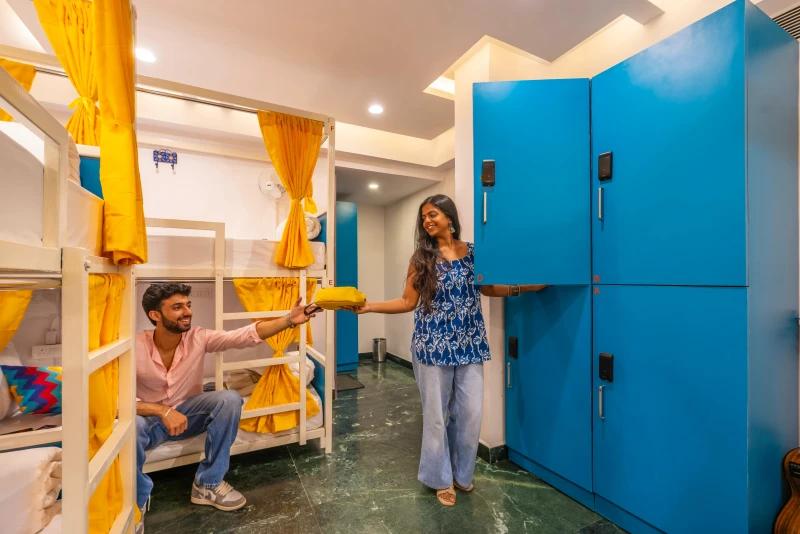 Bed in 4 Bed Mixed AC Dormitory Room with Ensuite Bathroom - UPPER BED 1